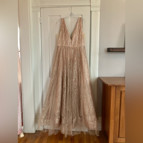 NWT Rose Gold A-Line Wedding or Prom Dress Size 14 - threedaughtersproperties.com NWT Rose Gold A-Line Wedding or Prom Dress Size 14 - threedaughtersproperties.com